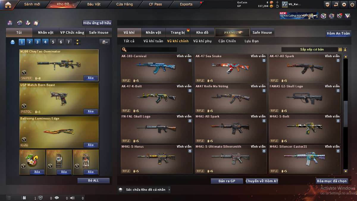 shop acc cf uy tin gia re